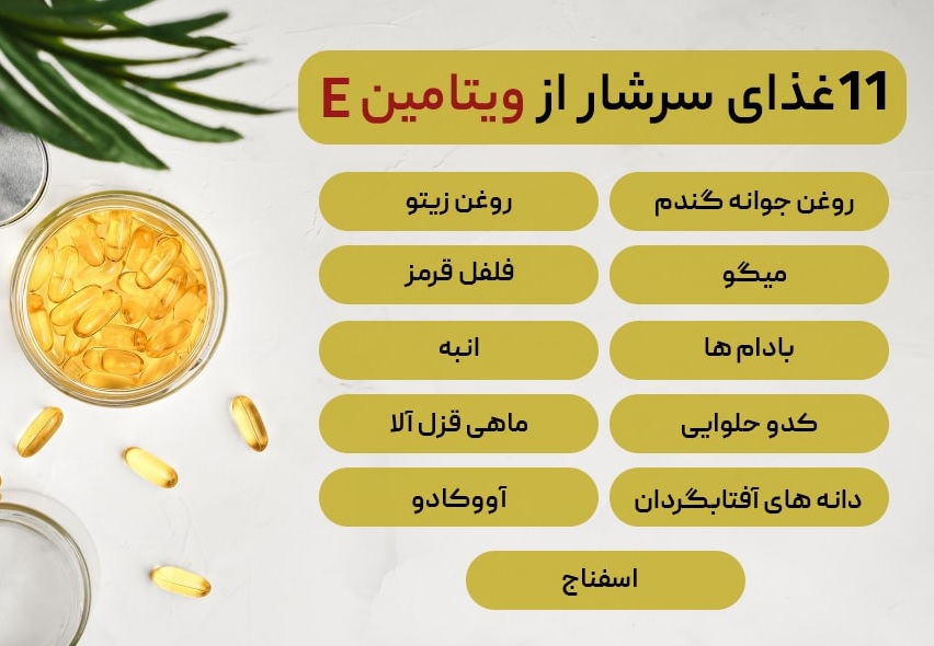 معرفی ویتامین E در پامیشا