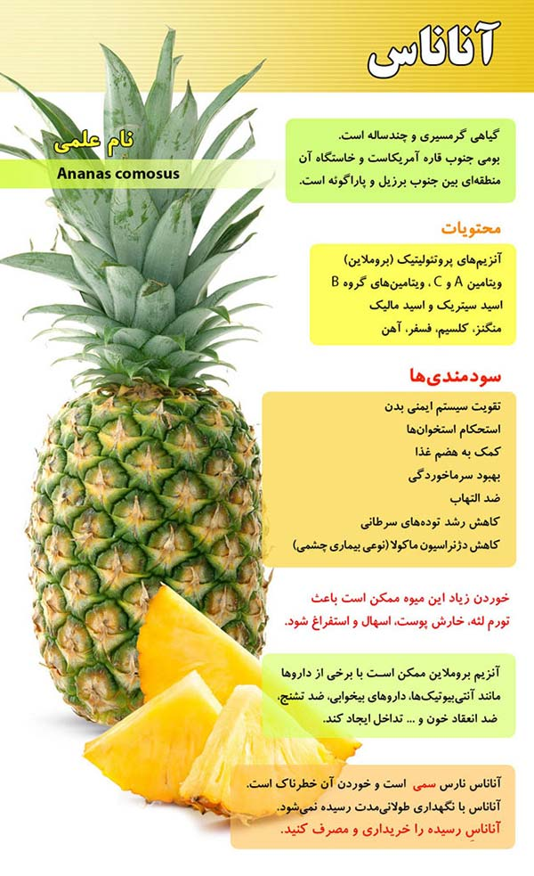 آناناس و نقش شگفت انگیز آن در سلامت و تندرستی