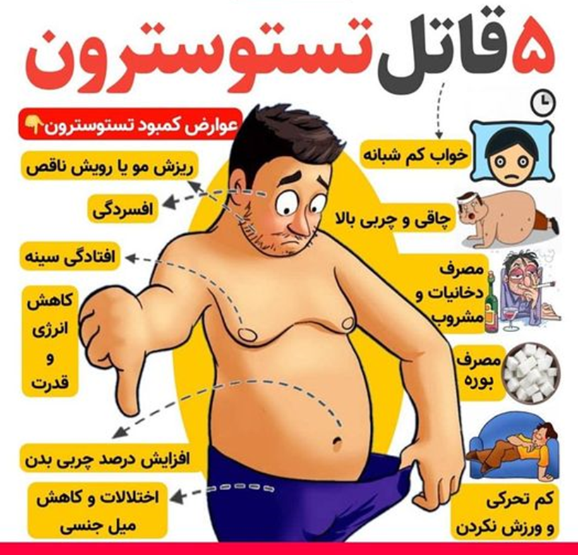 عوامل افزایش تستوسترون در پامیشا