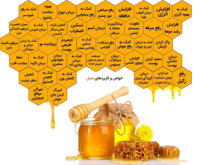 خواص عسل و معرفی فواید آن در سلامتی در پامیشا