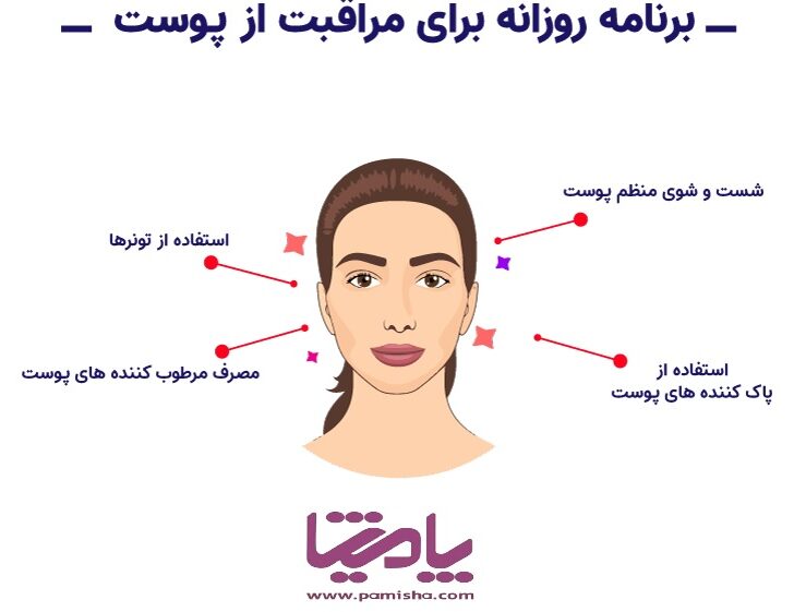 برنامه روزانه برای مراقبت از پوست در پامیشا