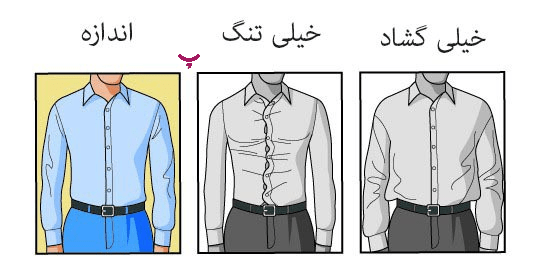 راهنمای تعیین سایز لباس مردانه در پامیشا 
