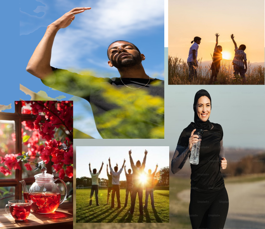 دختر با لباس ورزشی و دمنوش – زیبایی و سبک زندگی تابستانی